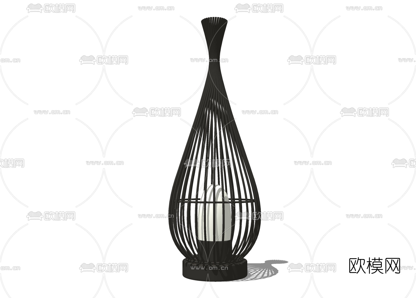 现代草坪灯免费su模型下载