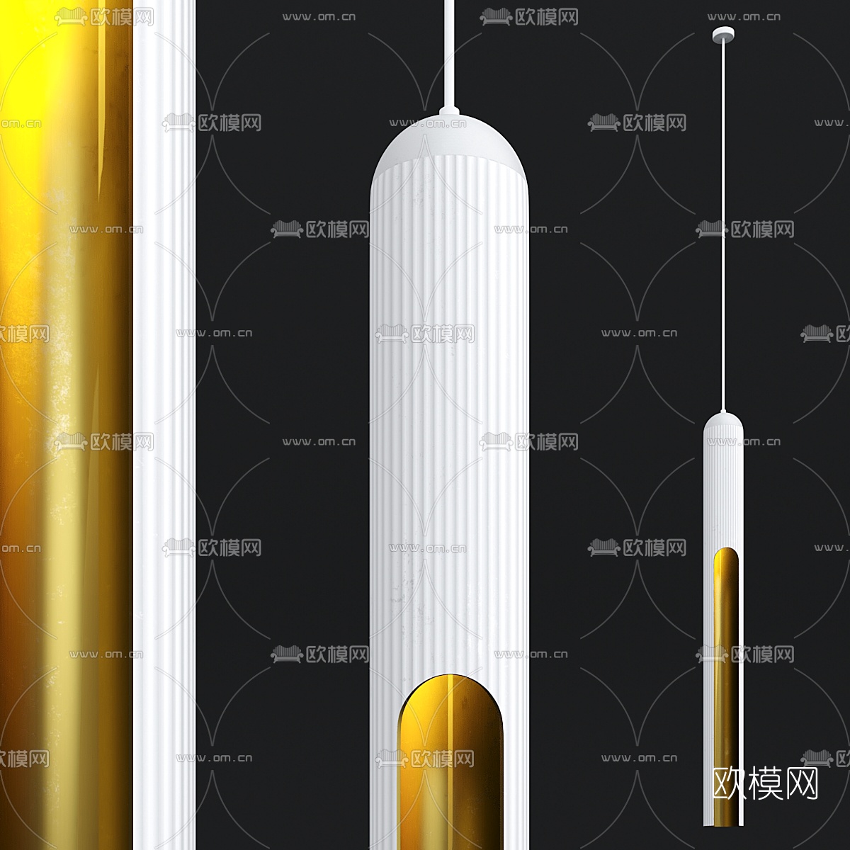 现代简约吊灯3d模型