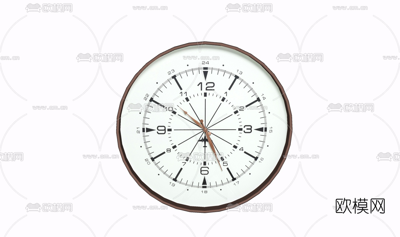 现代挂钟免费su模型下载