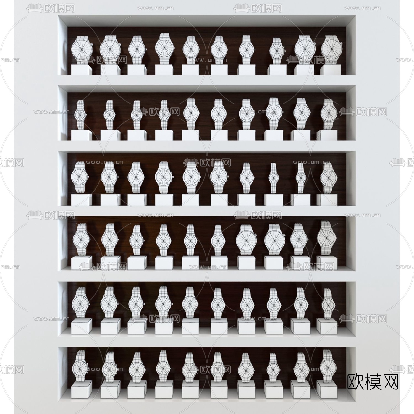 现代手表货架3d模型