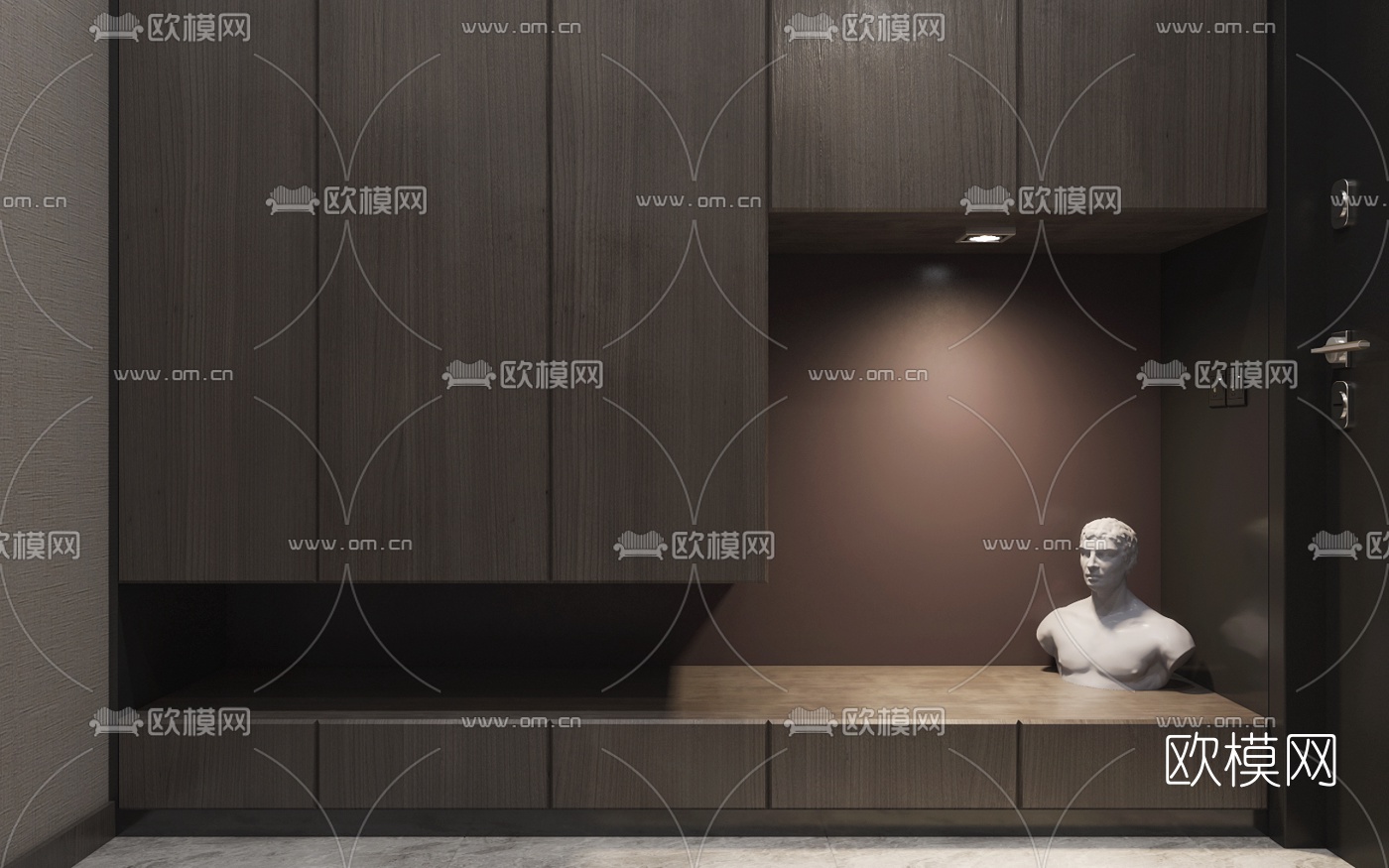 后现代时尚客厅餐厅3d模型
