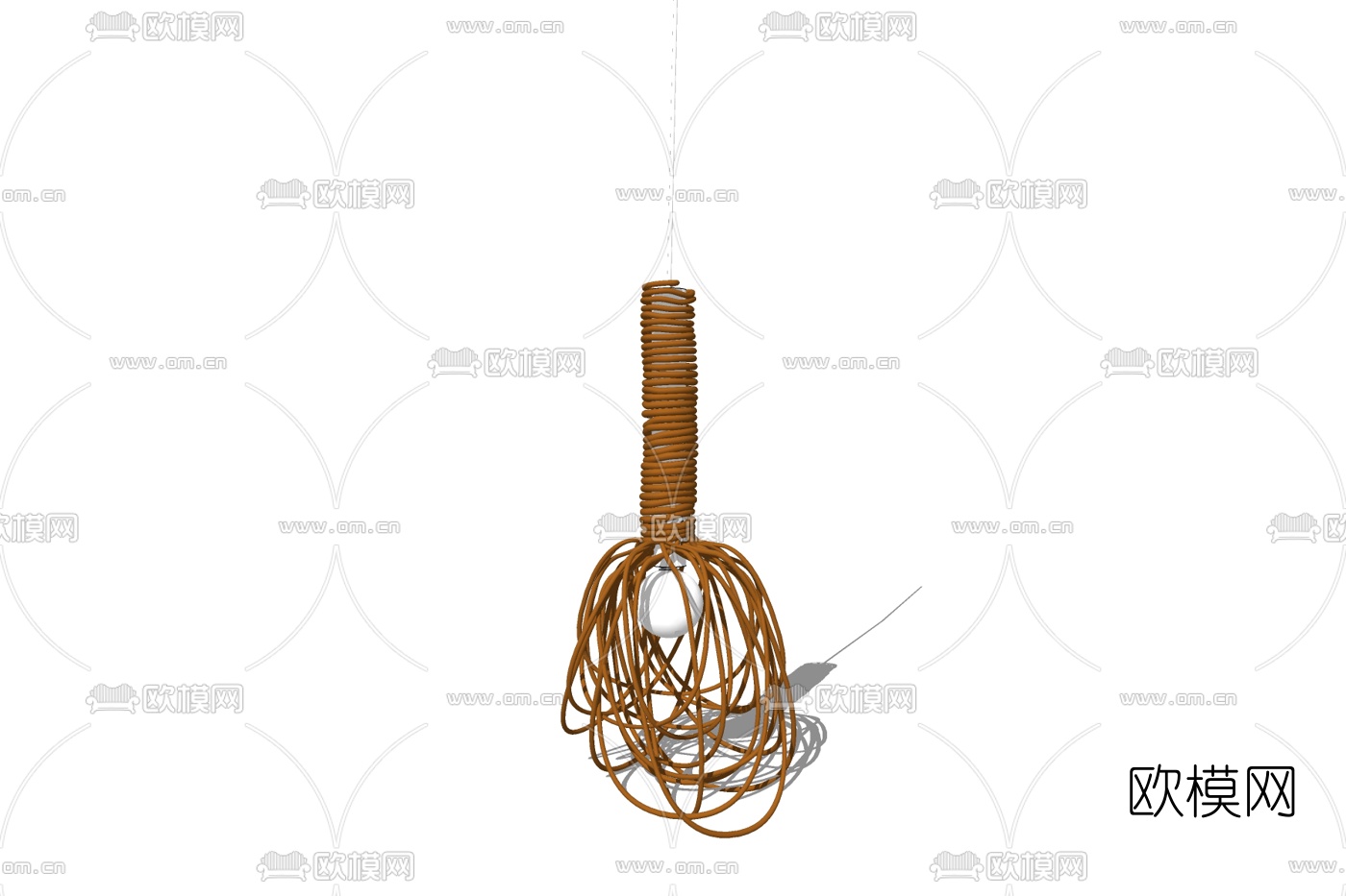 北欧吊灯免费su模型下载