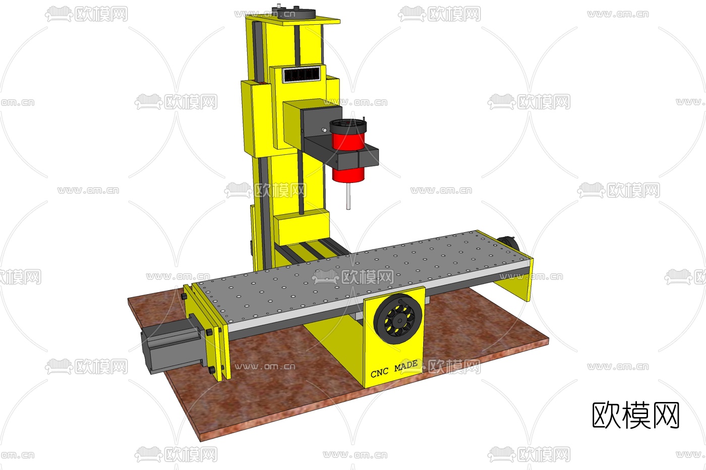 工业风钻机打磨机免费su模型下载