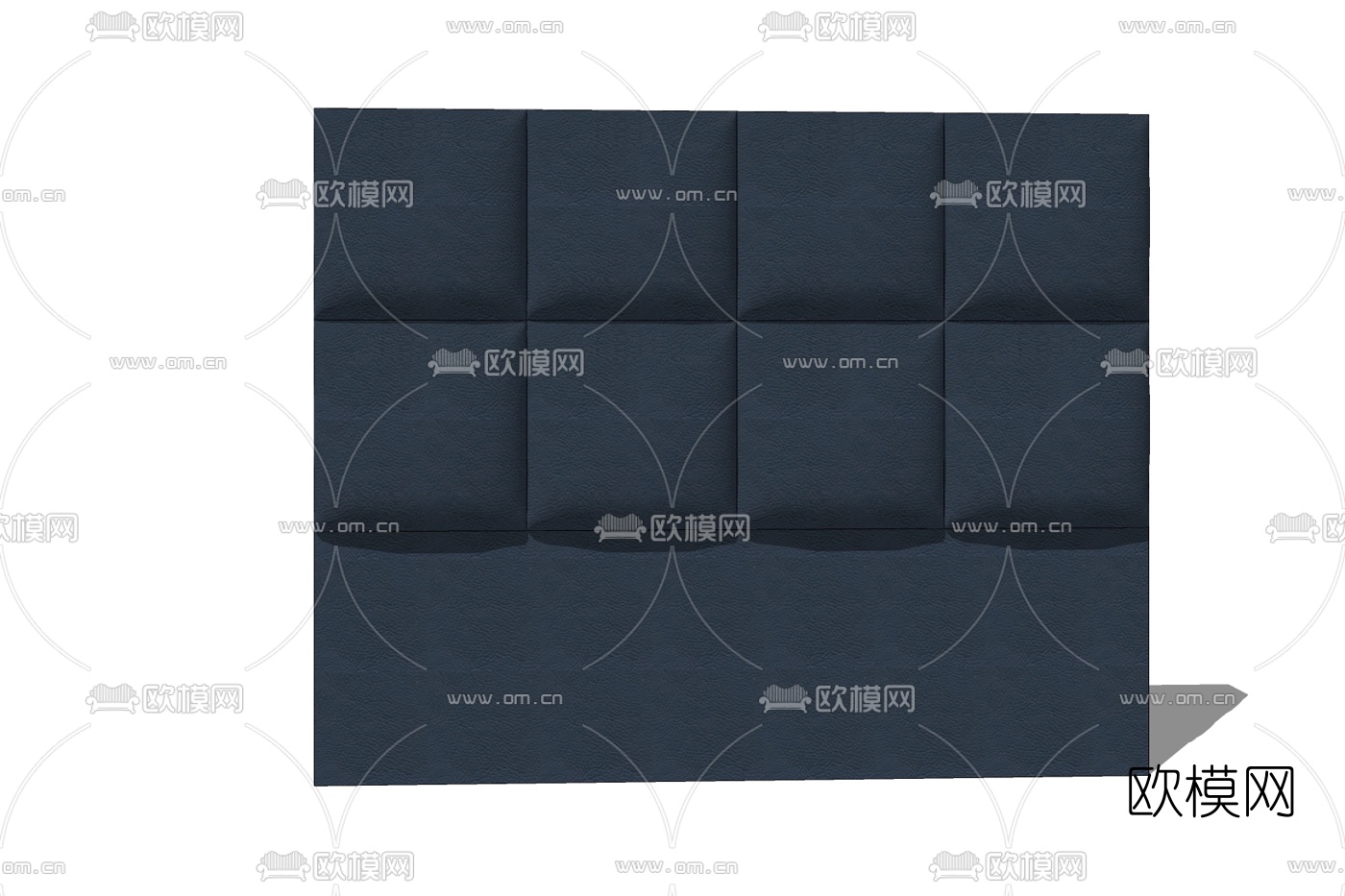 现代布艺软包免费su模型下载