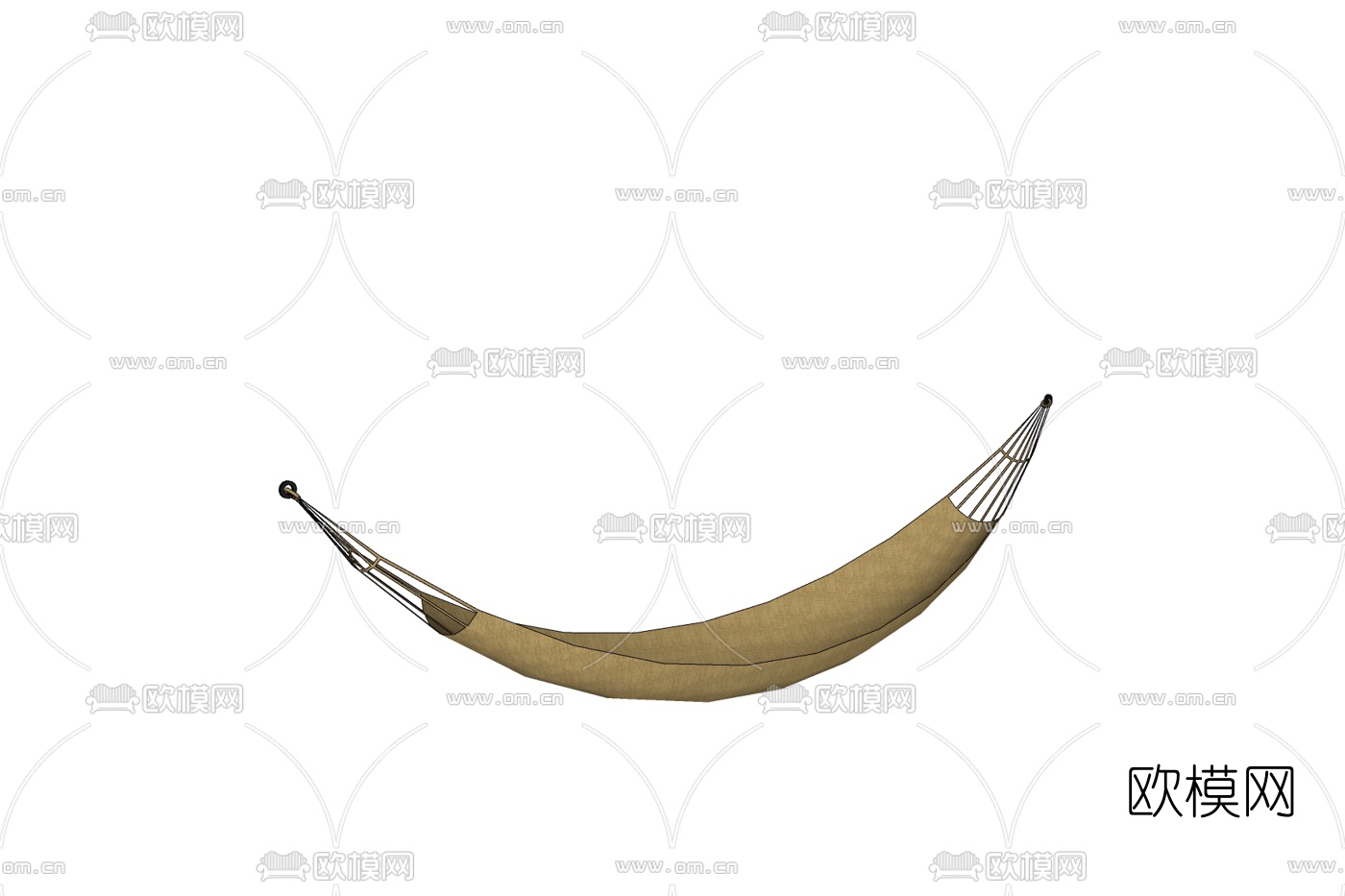 现代吊床免费su模型下载
