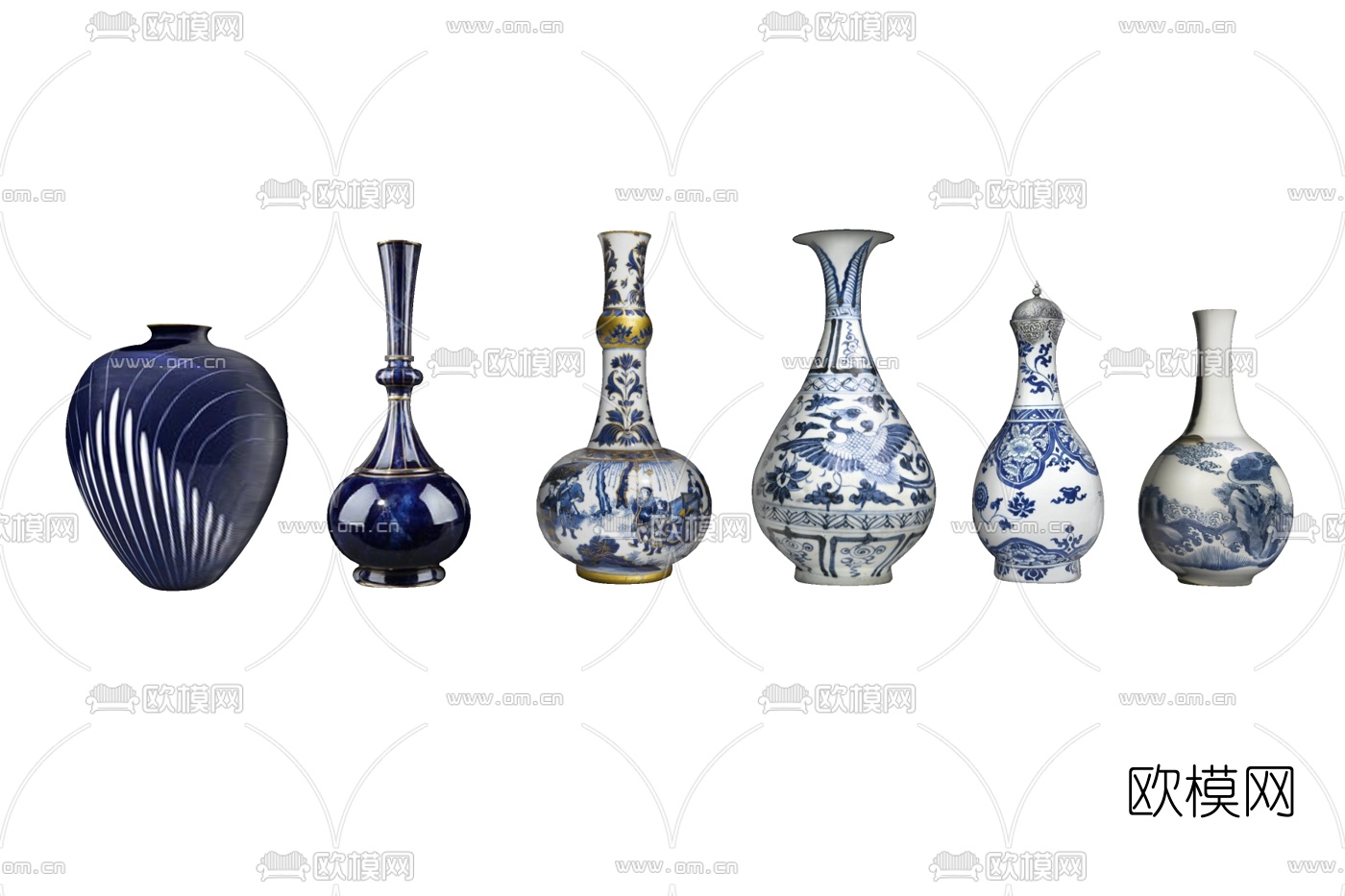 中式摆件免费su模型下载