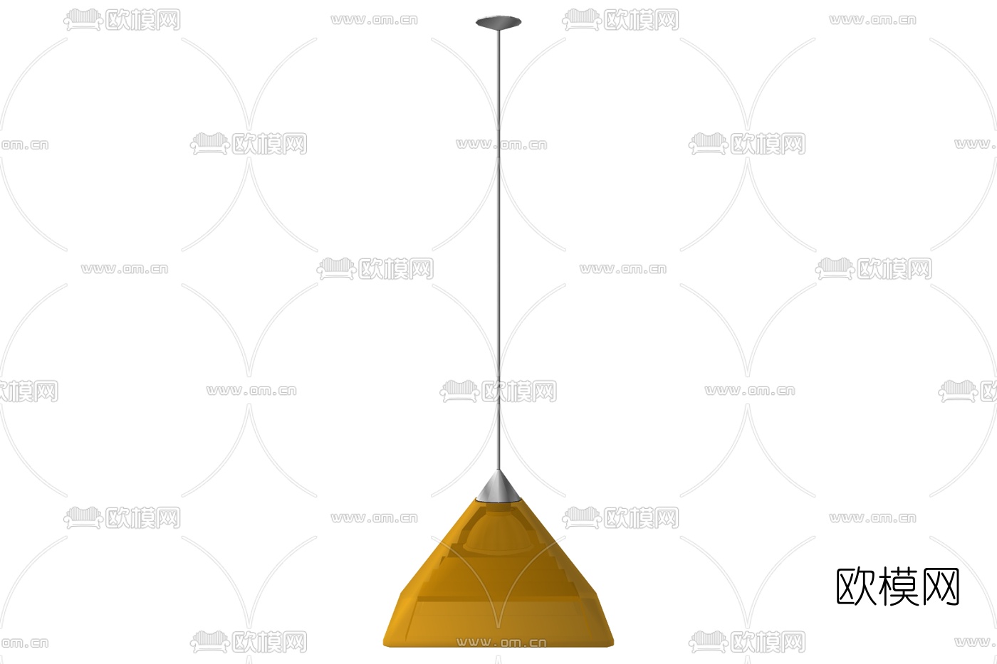 现代金属吊灯免费su模型下载