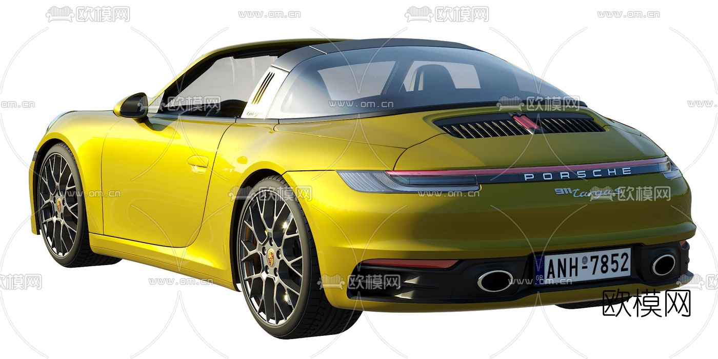 现代保时捷汽车3d模型