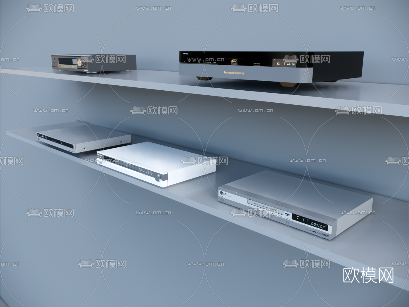 现代影碟机DVD组合su模型