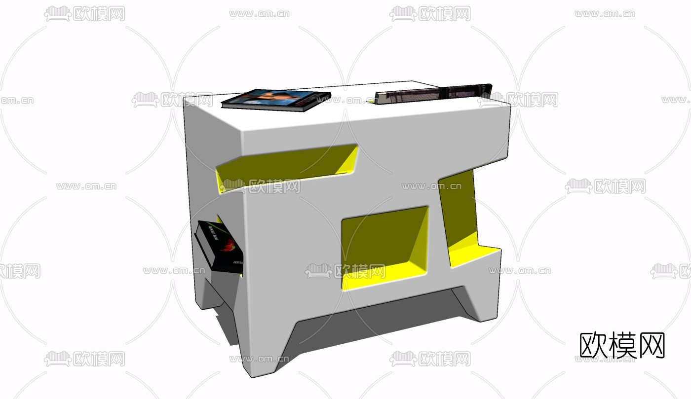 现代边几免费su模型下载