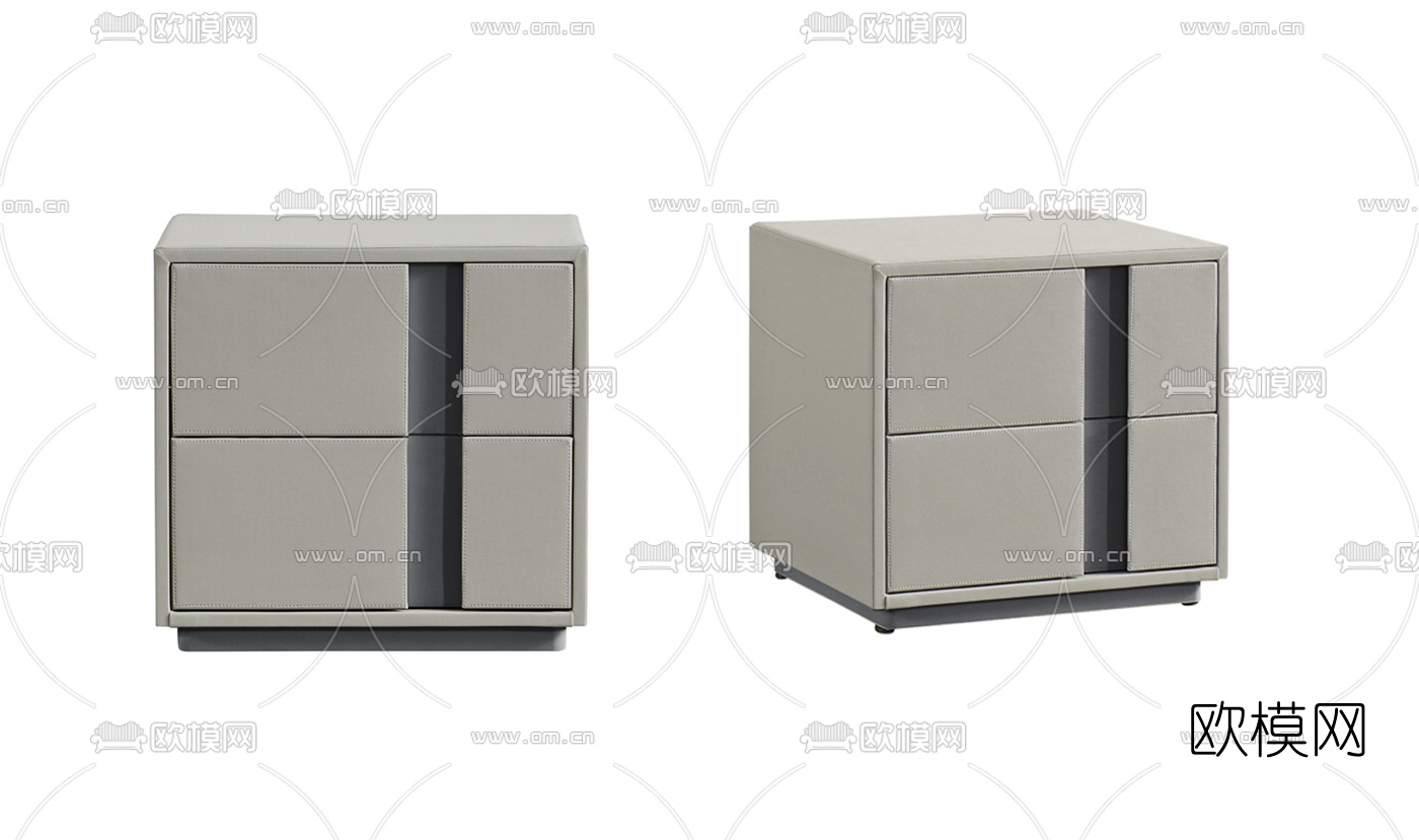 现代简约床头柜3d模型