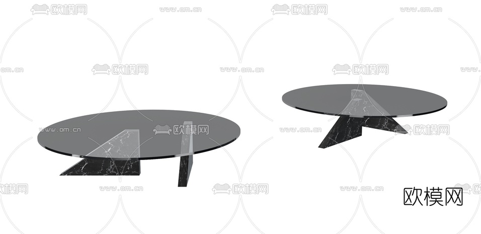 现代轻奢茶几3d模型下载(渲染图4)