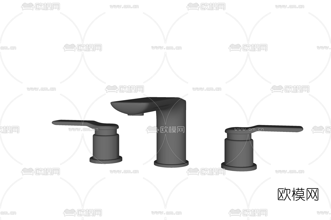 现代金属水龙头免费su模型下载