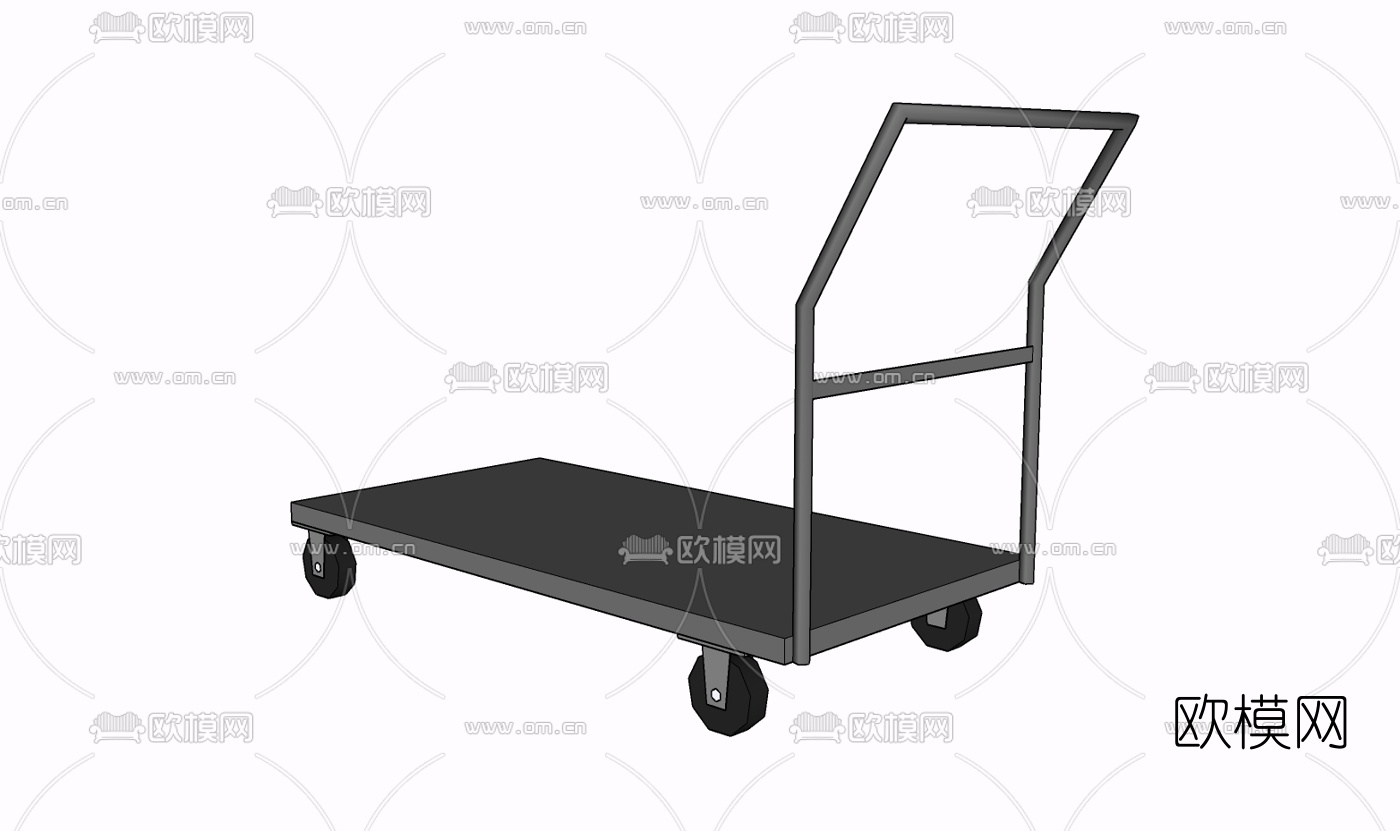 现代小推车免费su模型下载