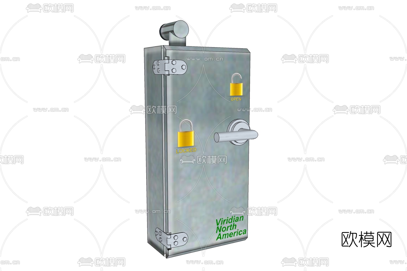 现代配电箱免费su模型下载