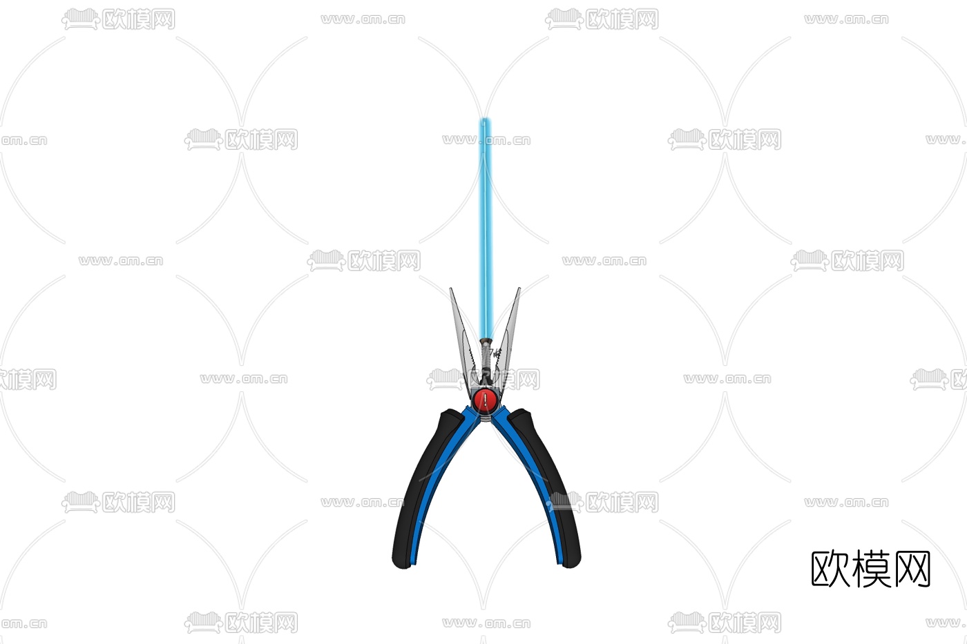 现代尖嘴钳免费su模型下载
