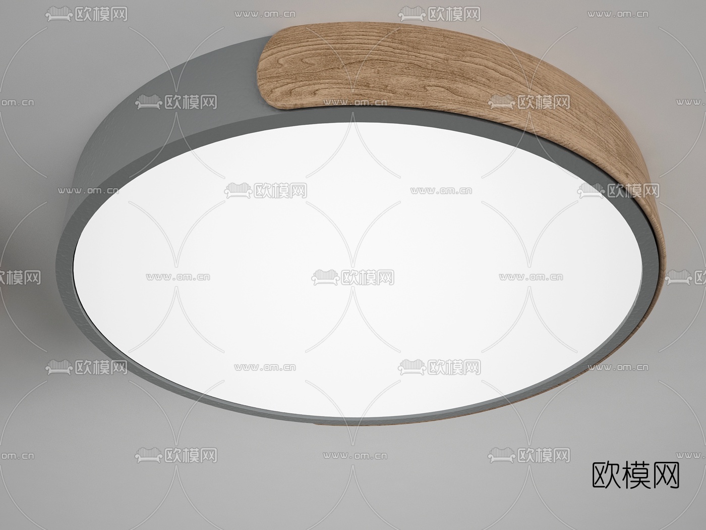 现代圆形吸顶灯3d模型