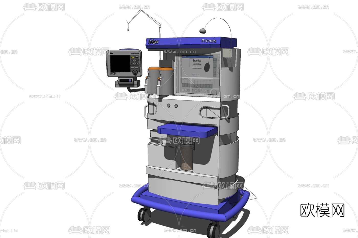 现代医疗器械免费su模型下载