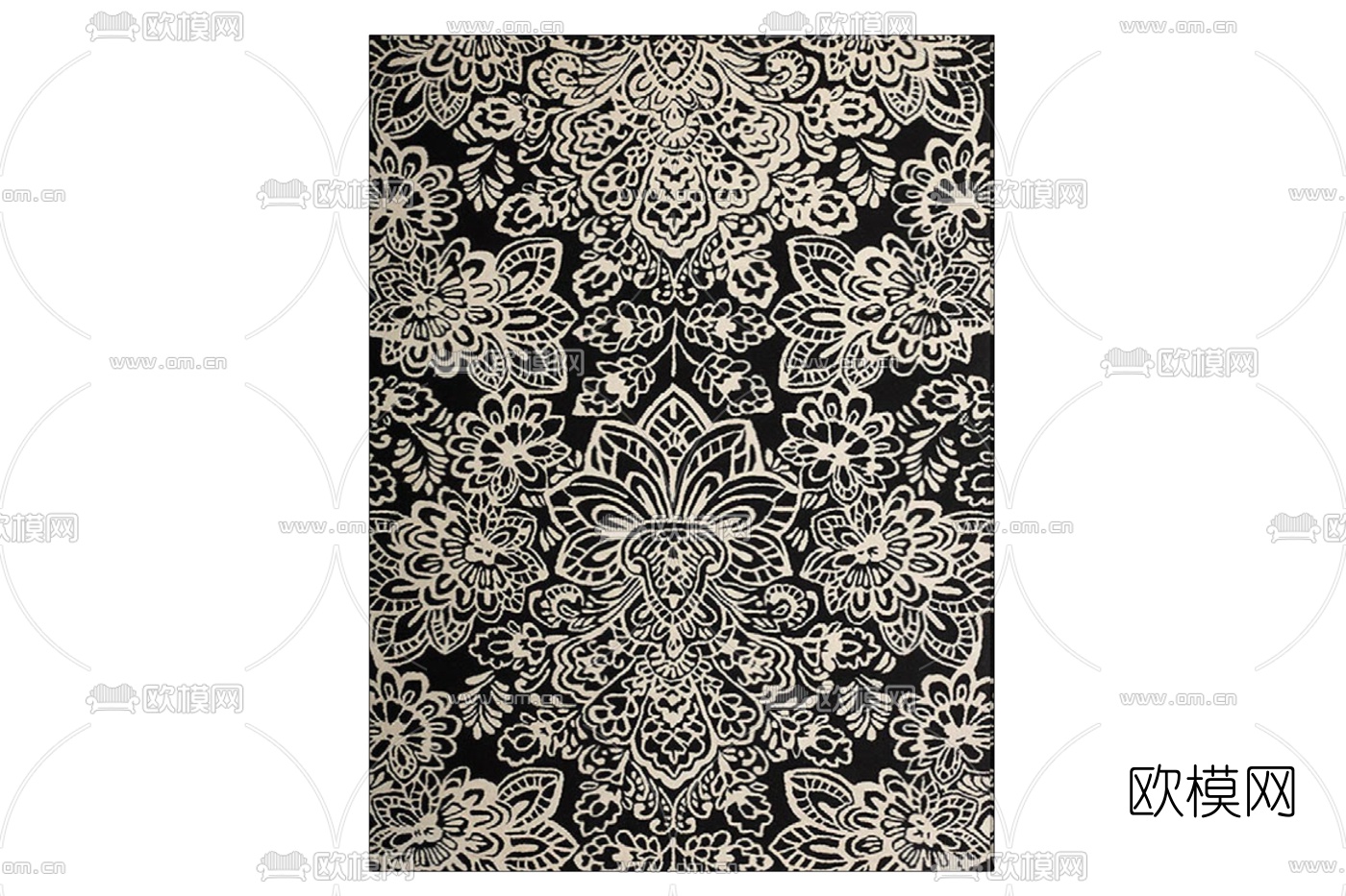 简欧地毯免费su模型下载