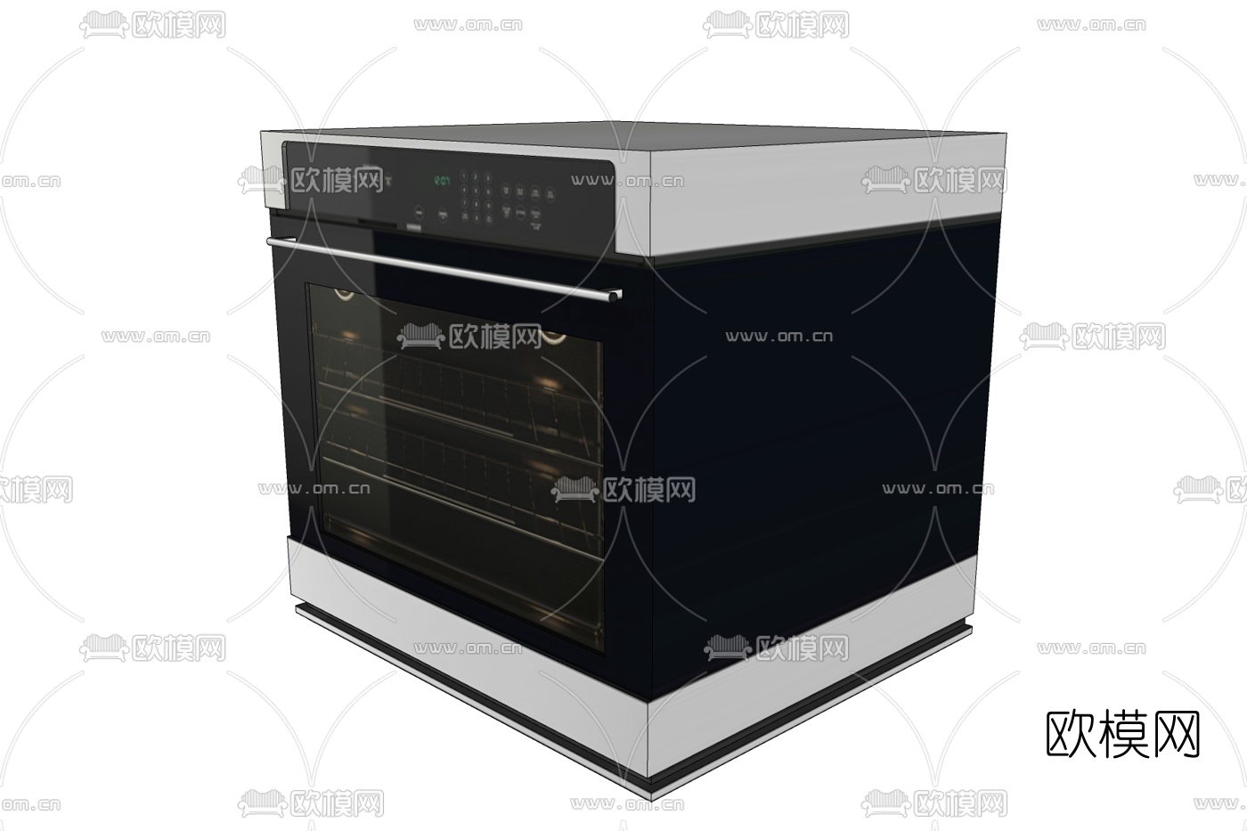 现代消毒柜免费su模型下载