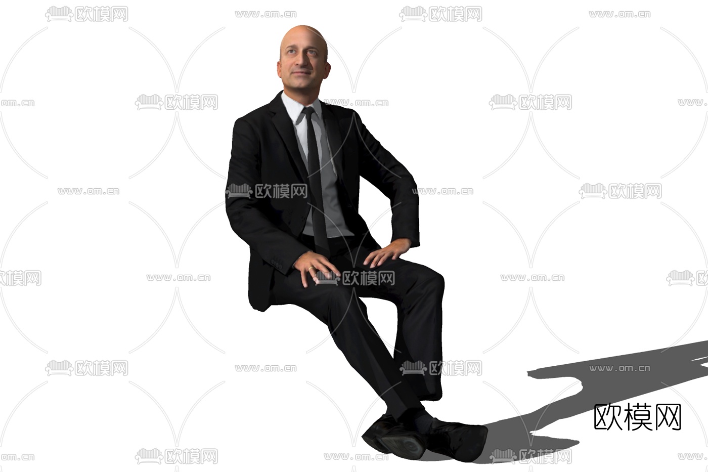 现代职业男性免费su模型下载