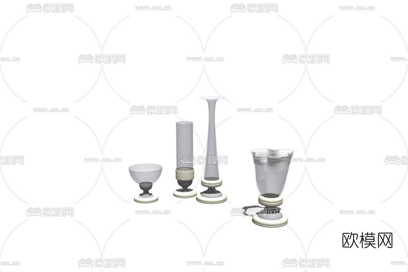 欧式杯子免费su模型下载