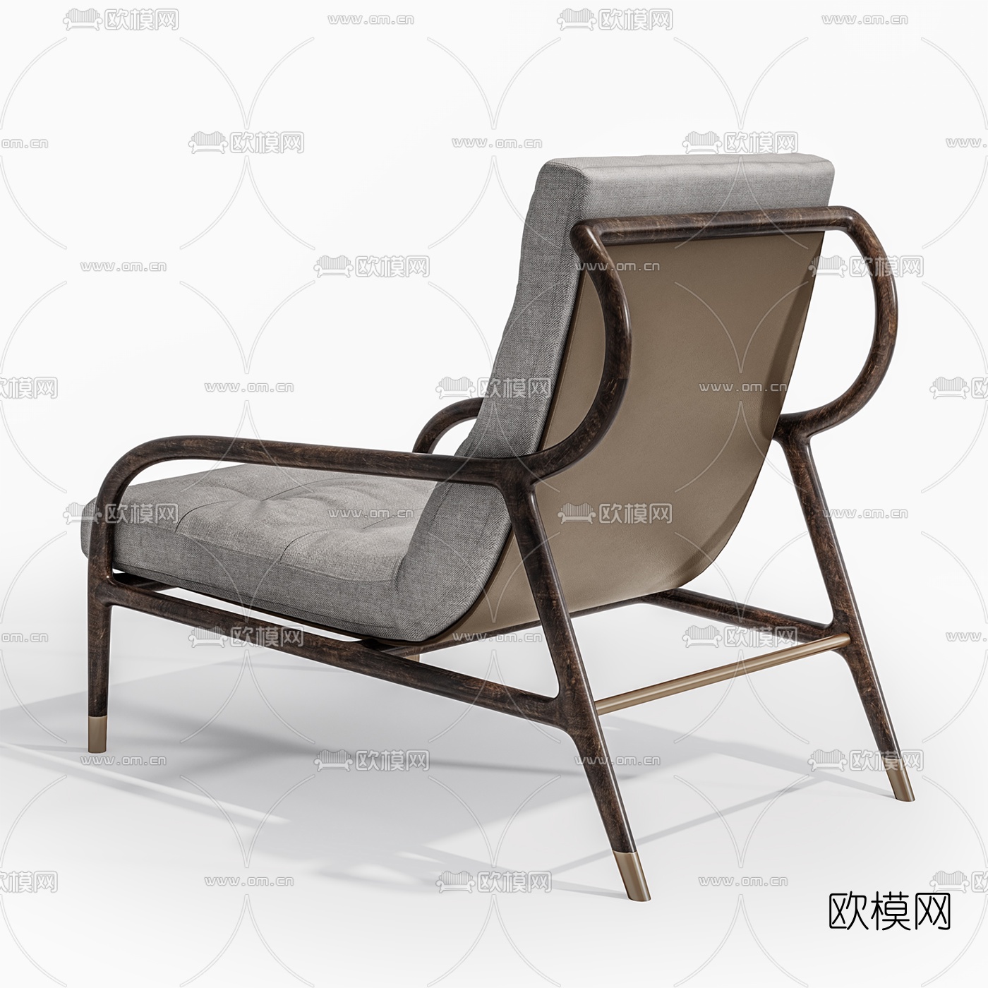 现代布艺休闲椅3d模型