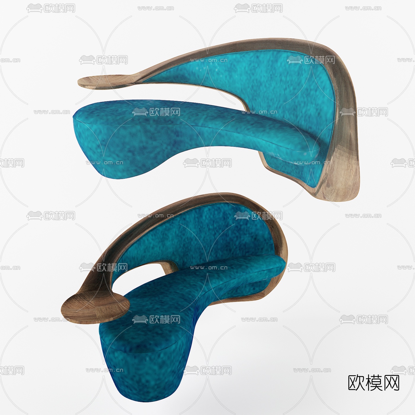 现代异形沙发3d模型