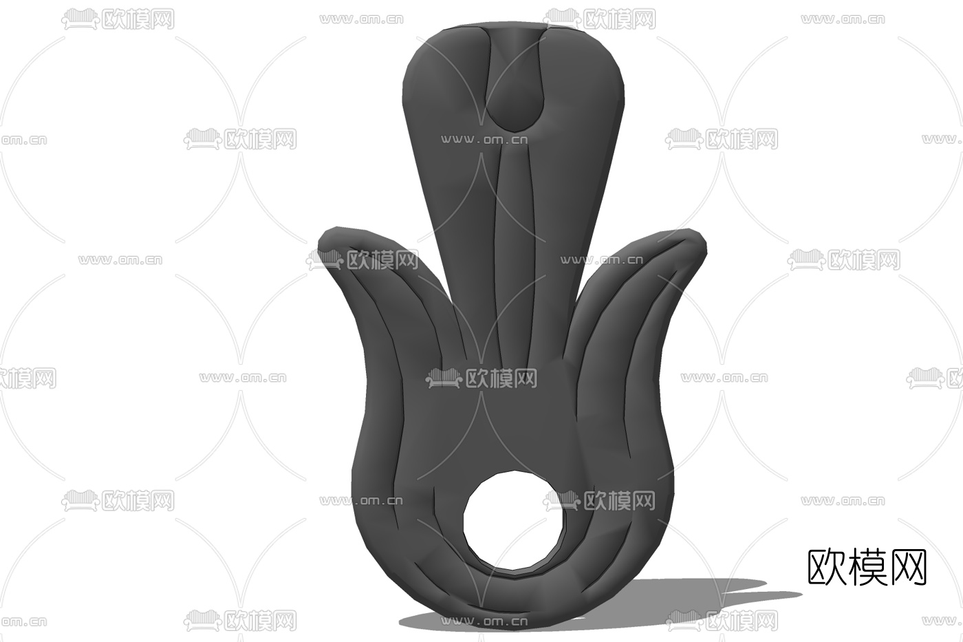 欧式铁艺雕花免费su模型下载