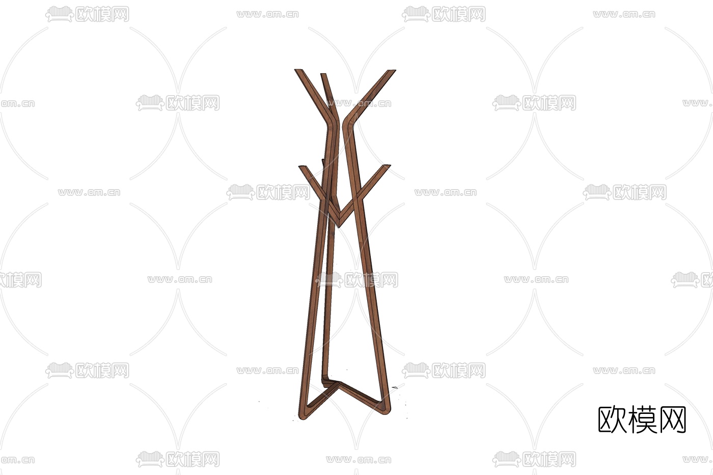 北欧衣架免费su模型下载
