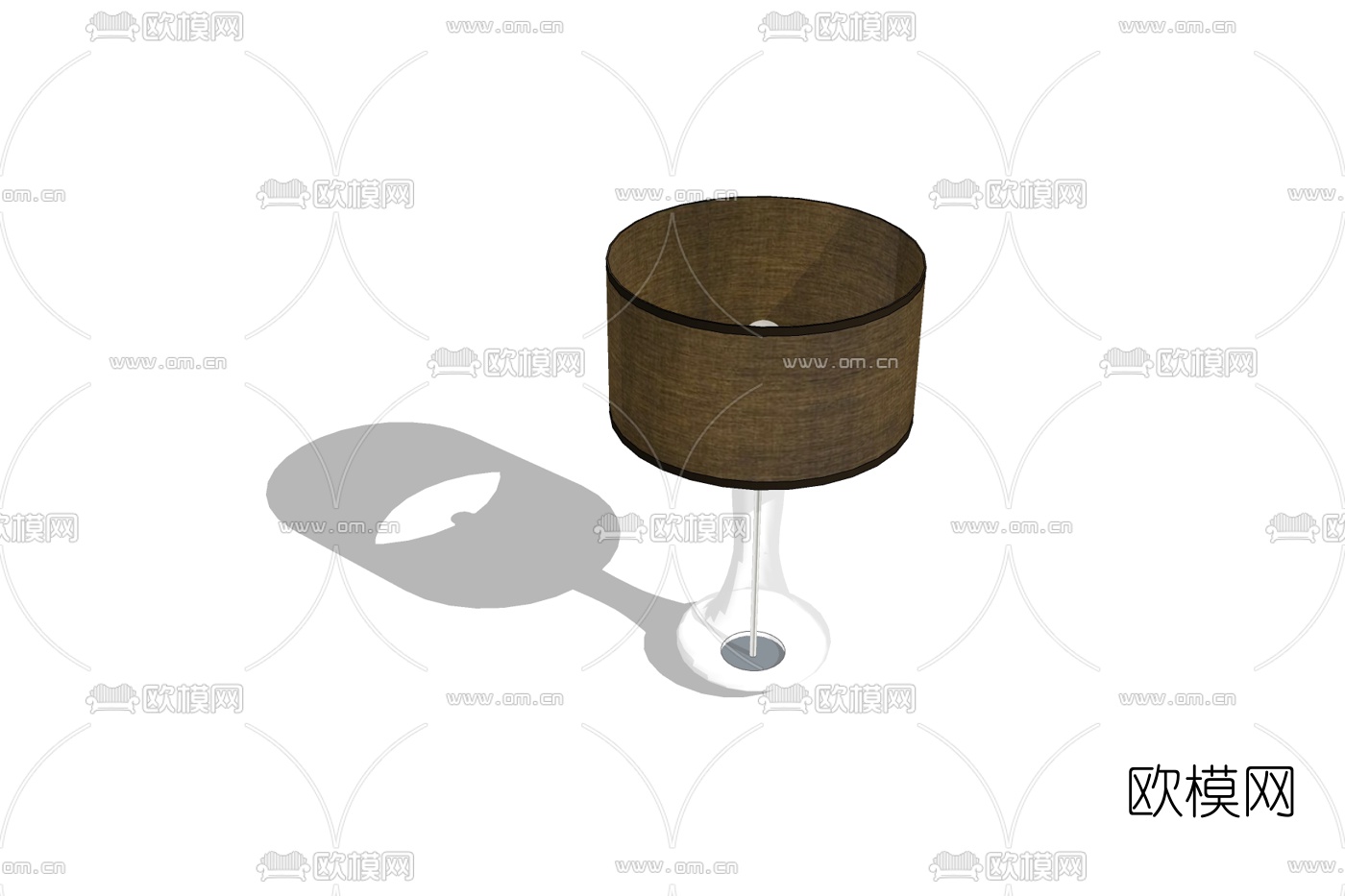 现代简约台灯免费su模型下载