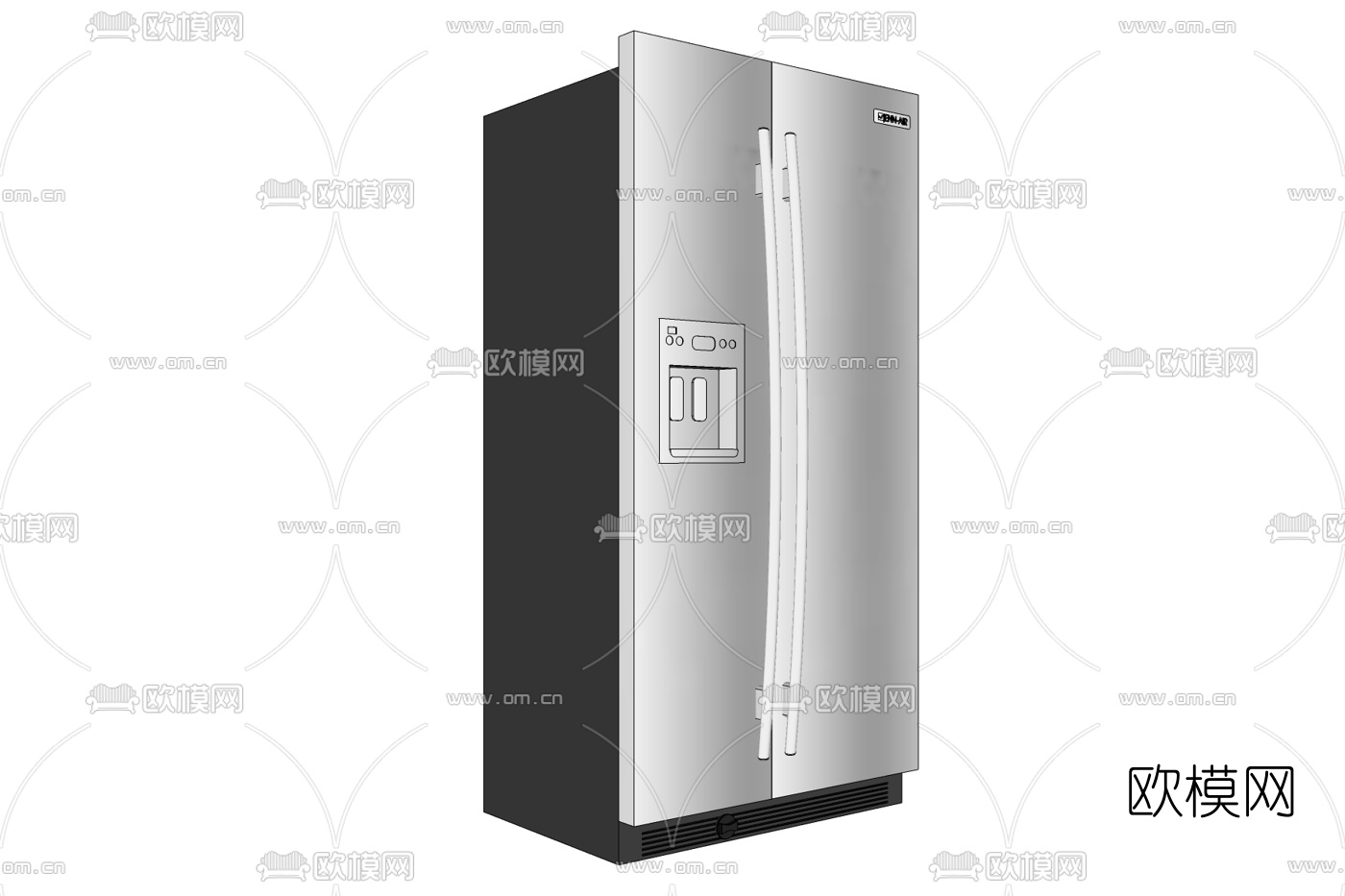 现代冰箱免费su模型下载