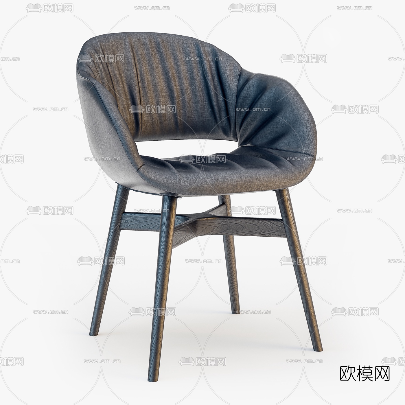 现代布艺单椅3d模型
