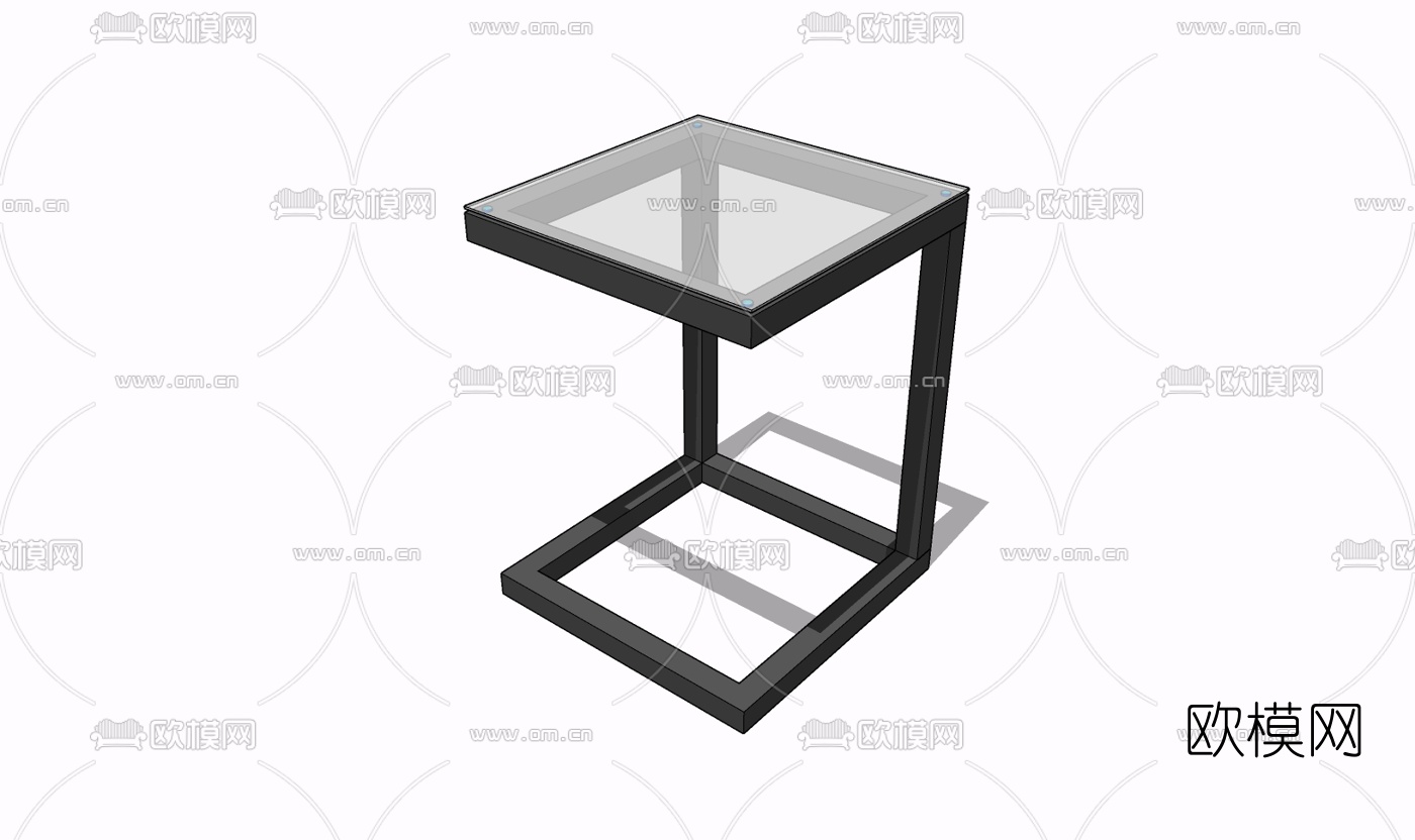 现代边几免费su模型下载