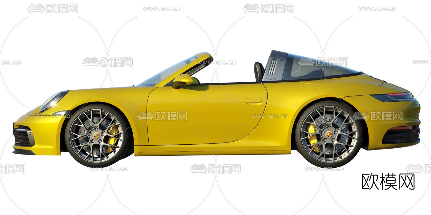 现代保时捷汽车3d模型