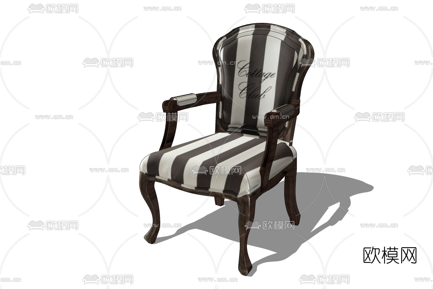 美式休闲沙发免费su模型下载