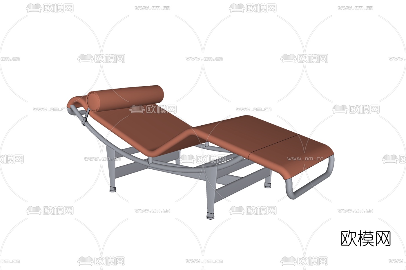 现代躺椅免费su模型下载