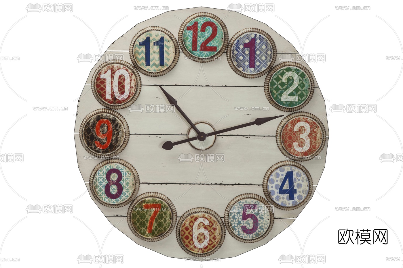 工业风挂钟免费su模型下载