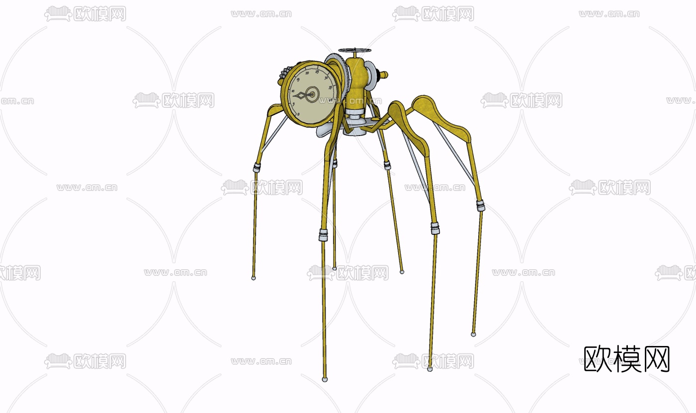 工业风工业设备免费su模型下载