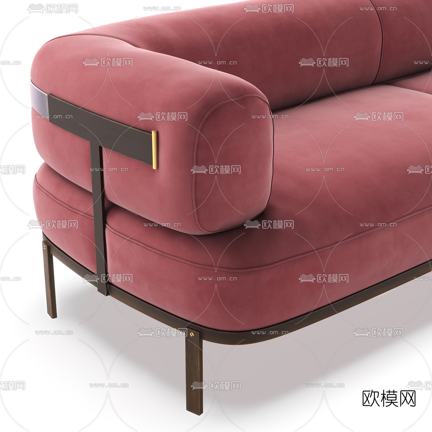 BAXTER 现代布艺双人沙发3d模型