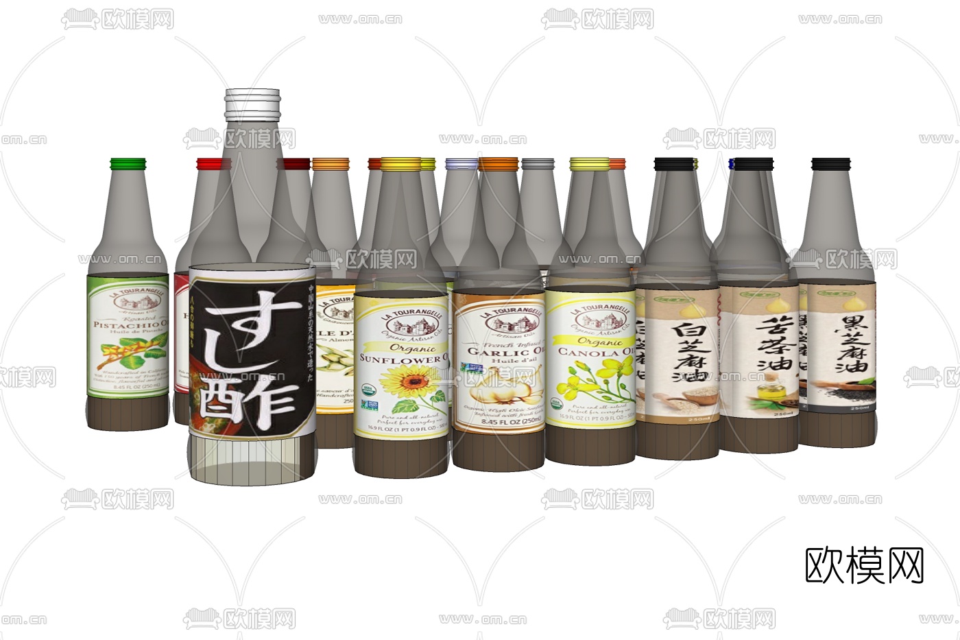 现代调料免费su模型下载