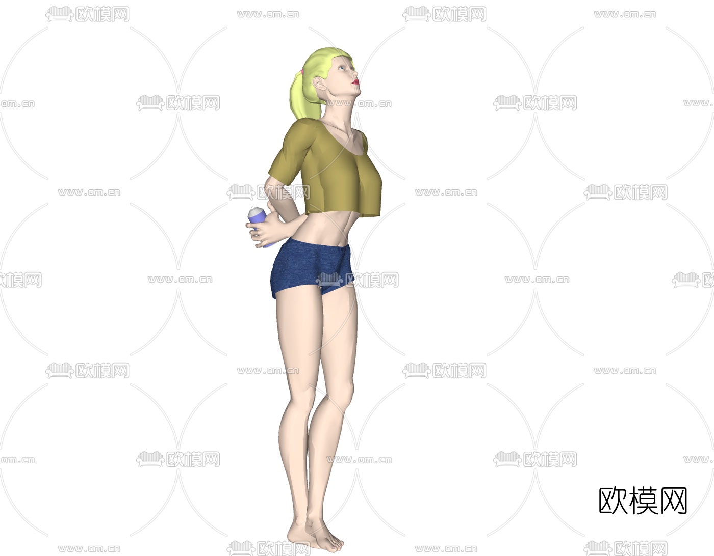 现代女士免费su模型下载