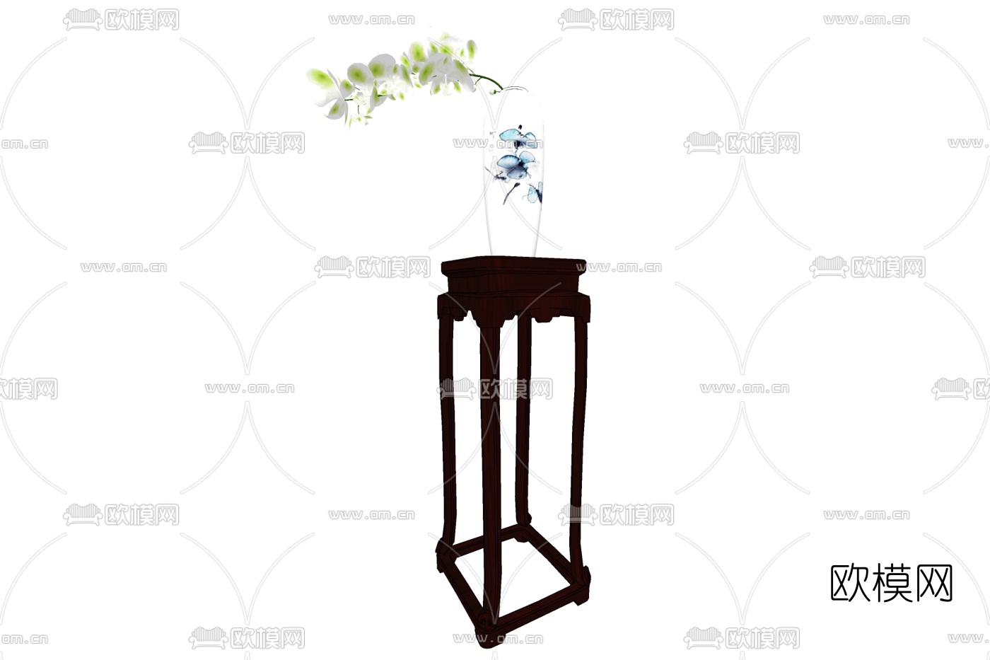 新中式装饰品免费su模型下载