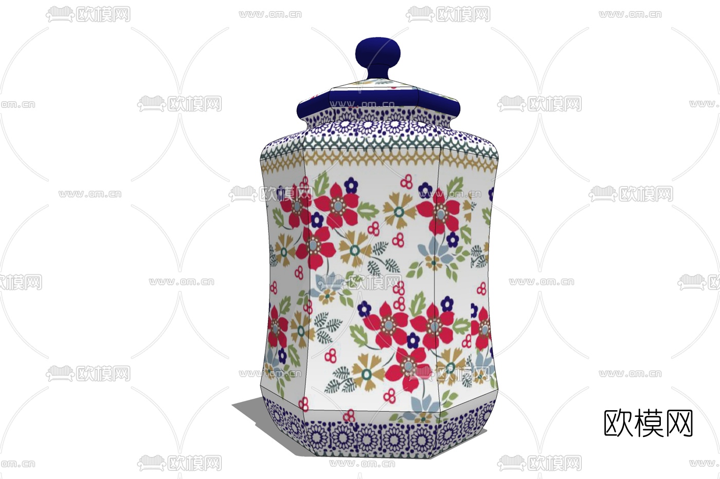 现代瓷罐免费su模型下载