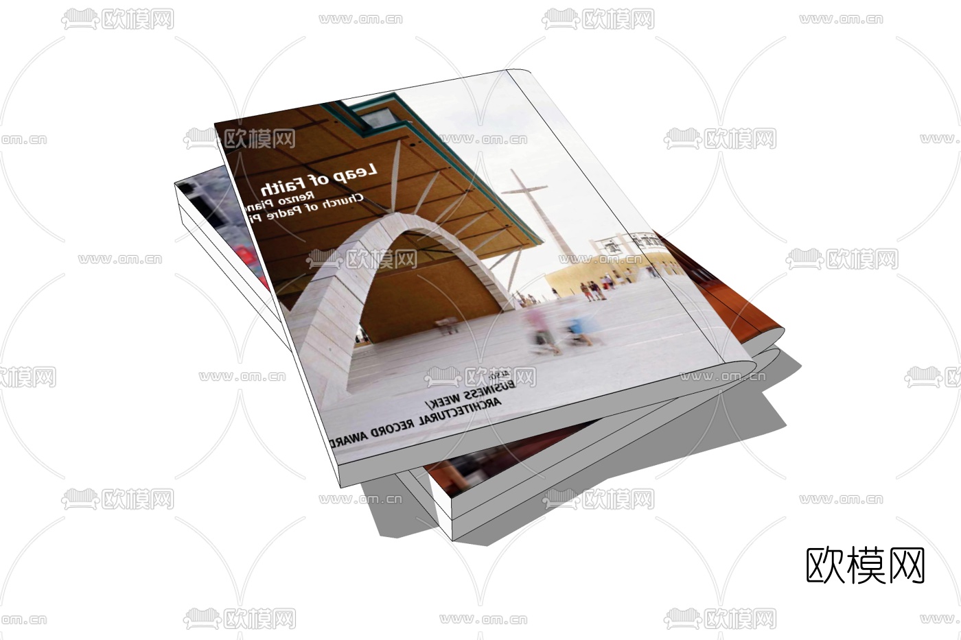 现代书籍杂志免费su模型下载