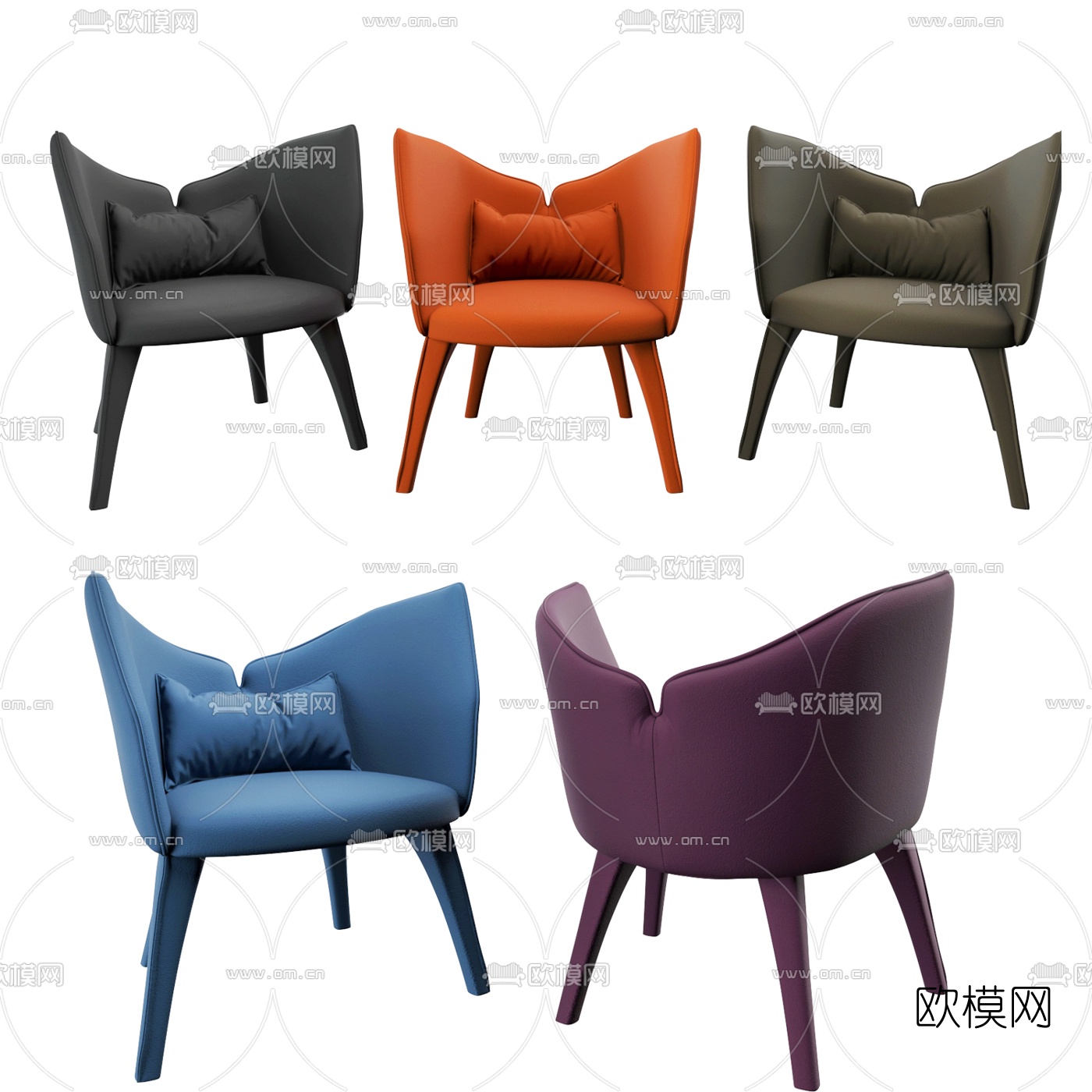 Roche Bobois休闲椅3d模型下载