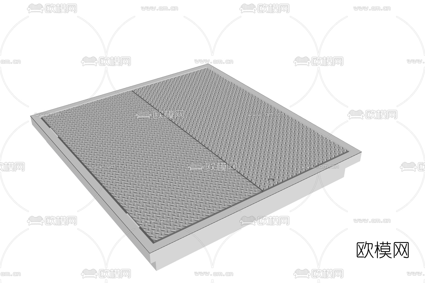 现代下水道井盖免费su模型下载