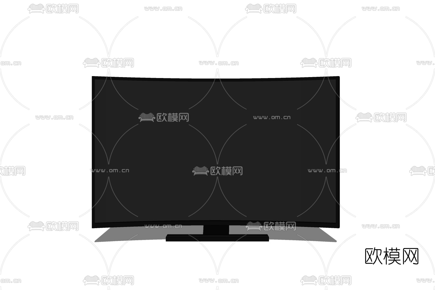 现代电视免费su模型下载