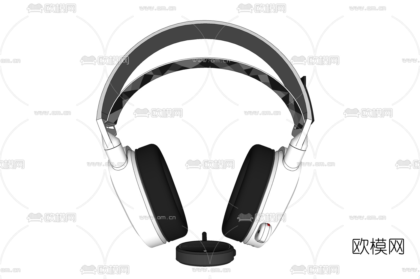 现代无线耳机免费su模型下载