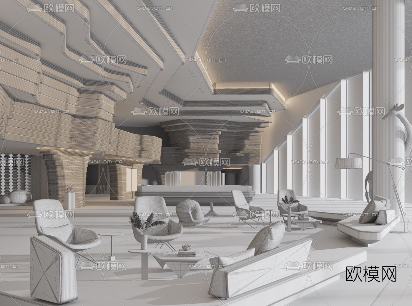 矩阵纵横 香港置地重庆壹江郡销售中心3d模型
